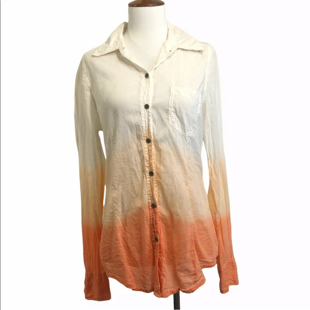 Roper Cotton Ombre Dip Dye Top S
